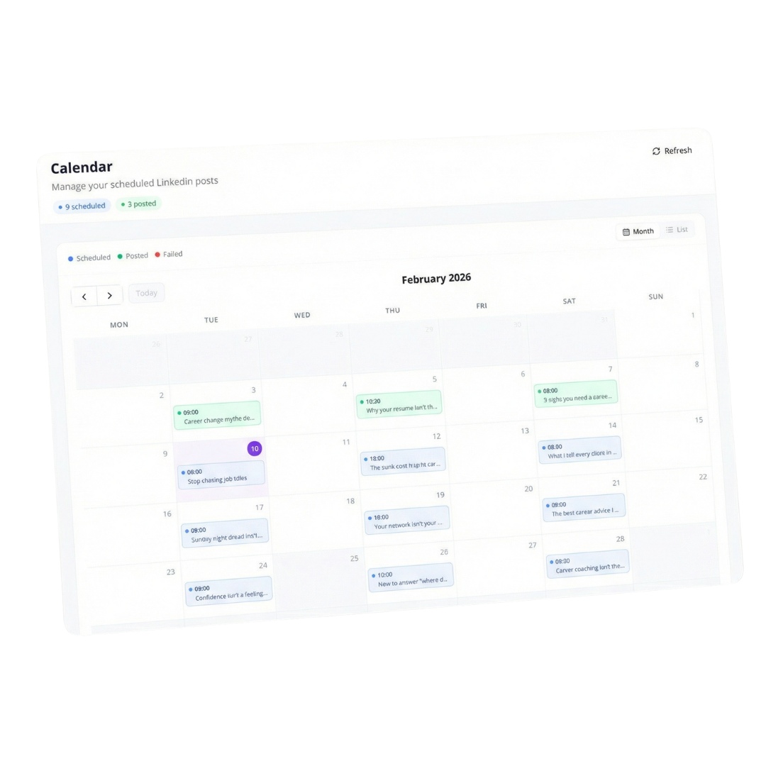 Publishing flow screenshot